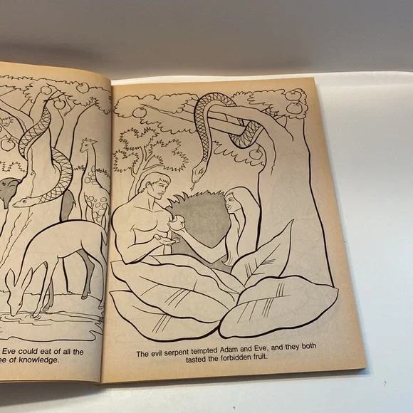 Vintage 1991 The Bible Coloring Book Pictures Old and Testament - - Picture 7 of 15